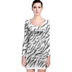 Zebra Long Sleeve Bodycon Dress by scharamo