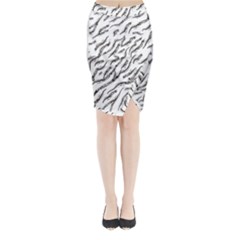 Zebra Midi Wrap Pencil Skirt by scharamo