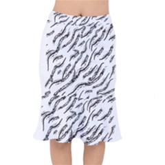 Zebra Short Mermaid Skirt by scharamo