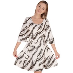 Zebra Velour Kimono Dress by scharamo