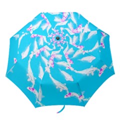 Koi Carp Scape Folding Umbrellas by essentialimage