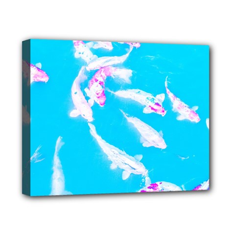 Koi Carp Scape Canvas 10  X 8  (stretched) by essentialimage