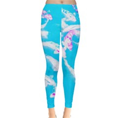 Koi Carp Scape Leggings  by essentialimage