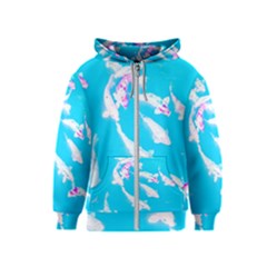 Koi Carp Scape Kids  Zipper Hoodie by essentialimage