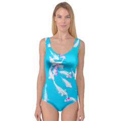 Koi Carp Scape Princess Tank Leotard  by essentialimage