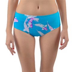 Koi Carp Scape Reversible Mid-waist Bikini Bottoms by essentialimage