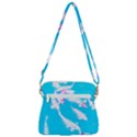 Koi Carp Scape Zipper Messenger Bag View3