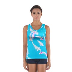 Koi Carp Scape Sport Tank Top  by essentialimage