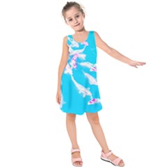 Koi Carp Scape Kids  Sleeveless Dress by essentialimage