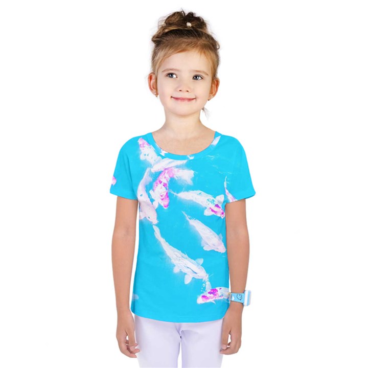 Koi Carp Scape Kids  One Piece Tee