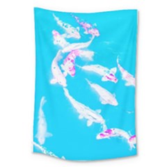 Koi Carp Scape Large Tapestry by essentialimage