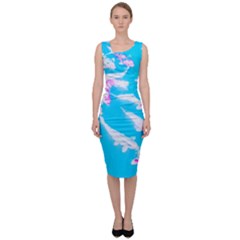 Koi Carp Scape Sleeveless Pencil Dress by essentialimage