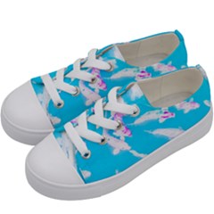 Koi Carp Scape Kids  Low Top Canvas Sneakers by essentialimage