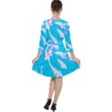 Koi Carp Scape Ruffle Dress View2