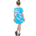 Koi Carp Scape Kids  Simple Cotton Dress View2