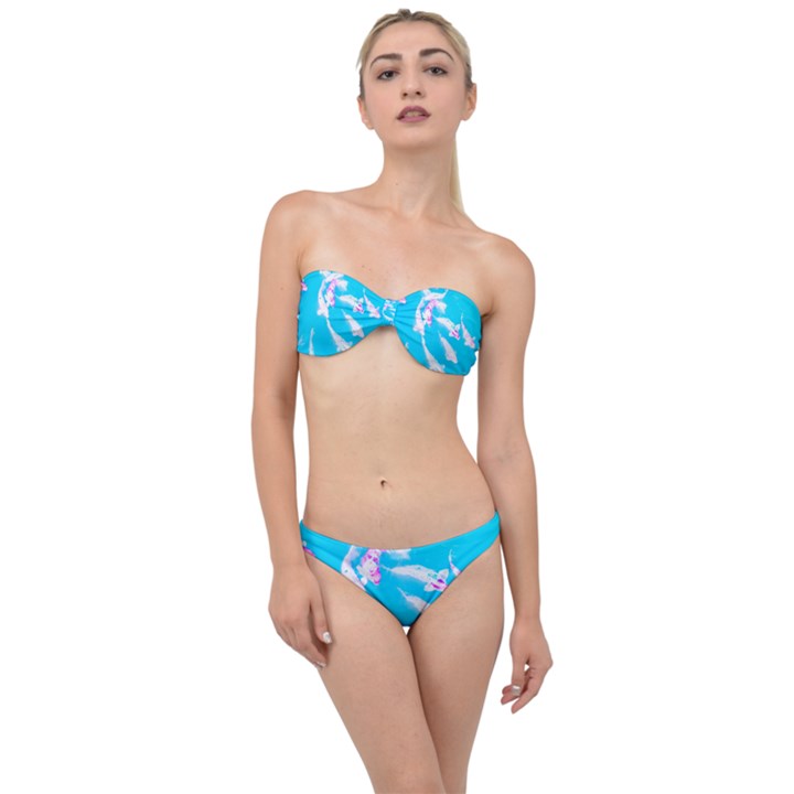 Koi Carp Scape Classic Bandeau Bikini Set