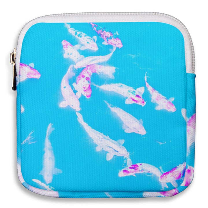 Koi Carp Scape Mini Square Pouch