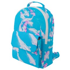 Koi Carp Scape Flap Pocket Backpack (small) by essentialimage