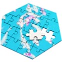 Koi Carp Scape Wooden Puzzle Hexagon View2