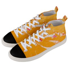 Koi Carp Scape Men s Mid-top Canvas Sneakers by essentialimage