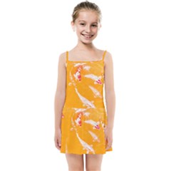 Koi Carp Scape Kids  Summer Sun Dress by essentialimage