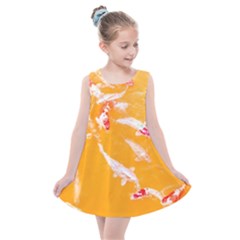 Koi Carp Scape Kids  Summer Dress by essentialimage