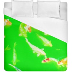 Koi Carp Scape Duvet Cover (king Size) by essentialimage