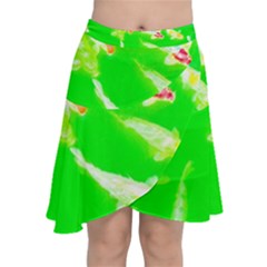 Koi Carp Scape Chiffon Wrap Front Skirt by essentialimage