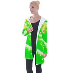 Koi Carp Scape Longline Hooded Cardigan by essentialimage