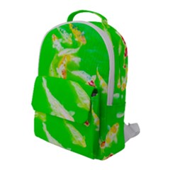 Koi Carp Scape Flap Pocket Backpack (large) by essentialimage