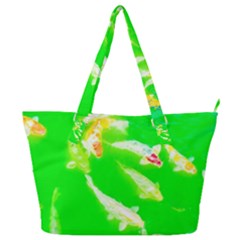 Koi Carp Scape Full Print Shoulder Bag by essentialimage