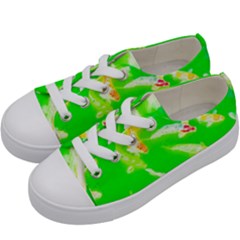 Koi Carp Scape Kids  Low Top Canvas Sneakers by essentialimage