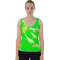 Koi Carp Scape Velvet Tank Top by essentialimage