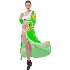 Koi Carp Scape Maxi Chiffon Beach Wrap by essentialimage