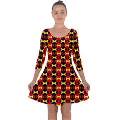 N 5 Quarter Sleeve Skater Dress