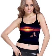 Space Star Galaxies Universe Spaghetti Strap Bra Top by Simbadda