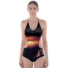 Space Star Galaxies Universe Cut-out One Piece Swimsuit by Simbadda