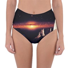 Space Star Galaxies Universe Reversible High-waist Bikini Bottoms by Simbadda