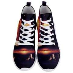 Space Star Galaxies Universe Men s Lightweight High Top Sneakers by Simbadda