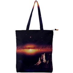 Space Star Galaxies Universe Double Zip Up Tote Bag by Simbadda