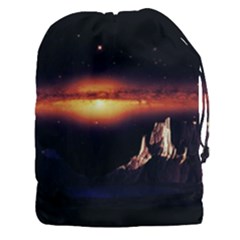 Space Star Galaxies Universe Drawstring Pouch (xxxl) by Simbadda