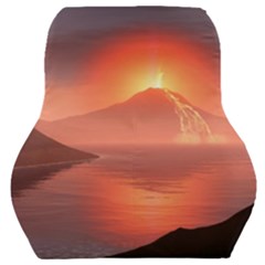 Volcano Lava Landscape Glow Lake Car Seat Back Cushion  by Simbadda