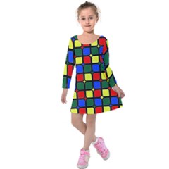 N 6 Kids  Long Sleeve Velvet Dress