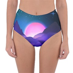 Mountain Sunrise Mountains Sunrise Reversible High-waist Bikini Bottoms by Simbadda