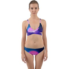 Mountain Sunrise Mountains Sunrise Wrap Around Bikini Set by Simbadda