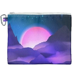 Mountain Sunrise Mountains Sunrise Canvas Cosmetic Bag (xxxl) by Simbadda