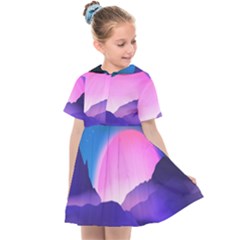 Mountain Sunrise Mountains Sunrise Kids  Sailor Dress