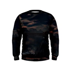 Landscape Planet Sky Lake Kids  Sweatshirt by Simbadda