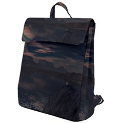 Landscape Planet Sky Lake Flap Top Backpack by Simbadda