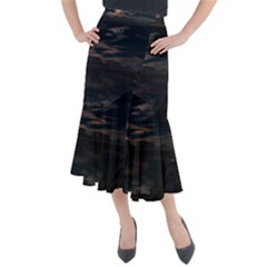 Landscape Planet Sky Lake Midi Mermaid Skirt